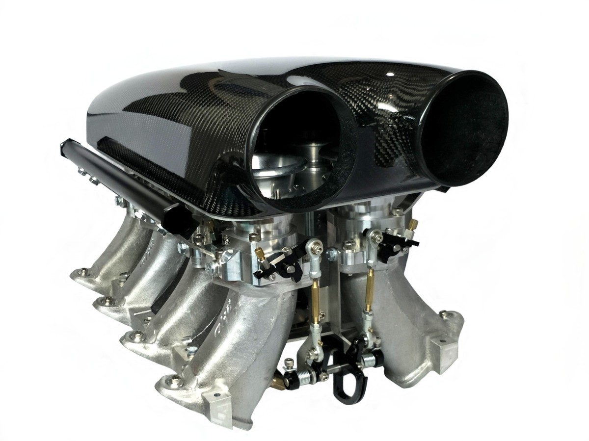 Chevrolet LS1 Corvette ITB Independant Throttle Body Performance Intake Kit Carbon Fiber 1